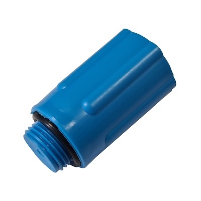 PEŠTAN PPR ČEP S NAVOJEM DUŽI 1/2" plavi