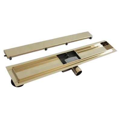 53-GOLD-700 PRO-INOX TUŠ KANALICA 700X70X67mm,izlaz fi40,GOLD, 2 in 1