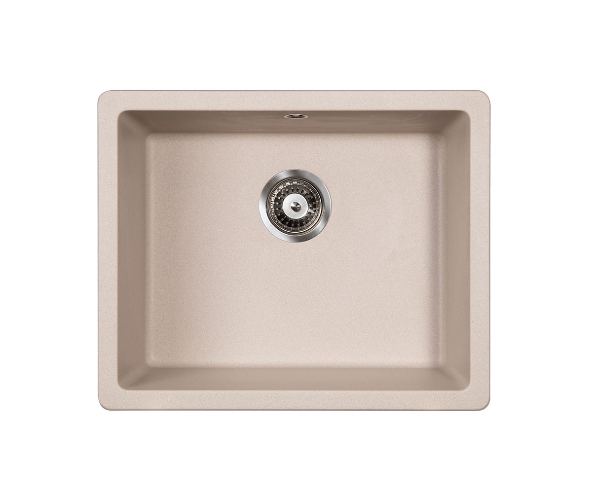 83-GR-359104 X QUADRO U 50 GRANIT SUDOPER BEŽ PODGRADNI 57x47x20cm/sa sifonom fi 90mm