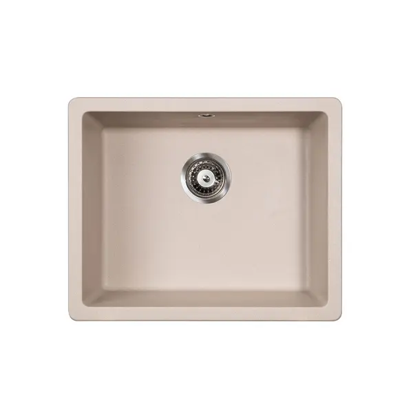 83-GR-359104 X QUADRO U 50 GRANIT SUDOPER BEŽ PODGRADNI 57x47x20cm/sa sifonom fi 90mm
