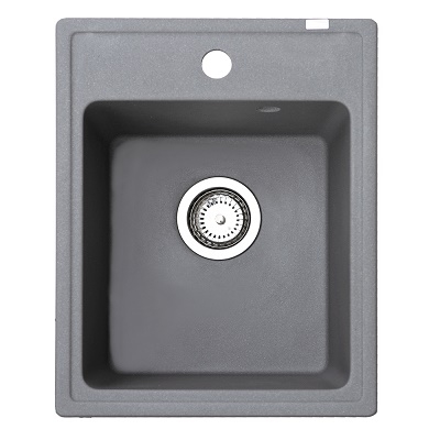 83-GR-372983 X QUADRO 40 GRANIT SUDOPER GRAFIT SIVI PRAVOKUTNI 40x50x21cm/sa sifonom fi 90mm