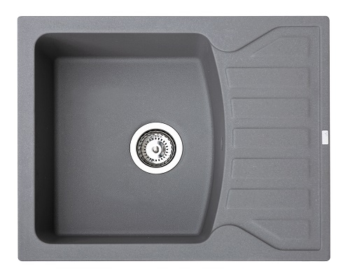 83-GR-372986 X QUADRO M GRANIT SUDOPER GRAFIT SIVI PRAVOKUTNI 62x50x19cm/sa sifonom fi 90mm