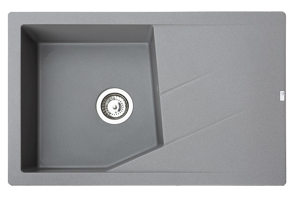 83-GR-372993 X LINEA PLUS GRANIT SUDOPER GRAFIT SIVI PRAVOKUTNI 78x50x19cm/sa sifonom fi 90mm