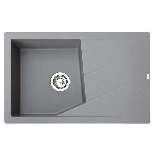 83-GR-372993 X LINEA PLUS GRANIT SUDOPER GRAFIT SIVI PRAVOKUTNI 78x50x19cm/sa sifonom fi 90mm