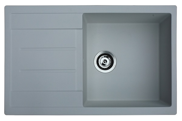 83-GR-377922 X ATOS PLUS GRANIT SUDOPER GRAFIT SIVI PRAVOKUTNI 78x50x21,cm/sa sifonom fi 90mm