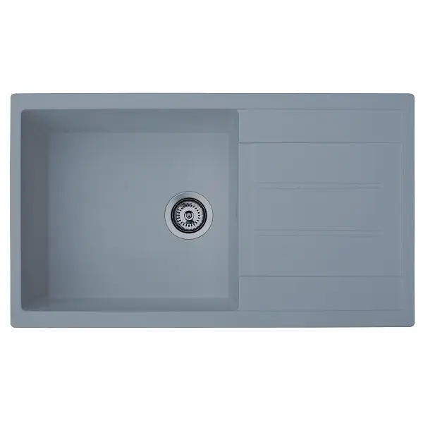 83-GR-377927 X ATOS MEGA GRANIT SUDOPER GRAFIT SIVI PRAVOKUTNI 86x50x21,cm/sa sifonom fi 90mm