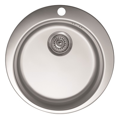 VENERA 480E INOX SUDOPER s rupom OKRUGLI fi48x15cm/sa sifonom fi90mm