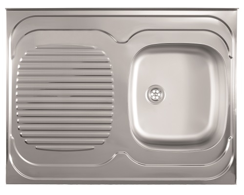 83-IN-058778 STANDARD D INOX SUDOPER NASADNI desni jednodijel.80x60x16,5cm/bez sifona fi60mm