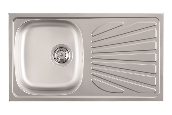 83-IN-059892 LUNA FLEX 1D INOX SUDOPER jednodijelni 77x43x16,5cm/sa sifonom fi90mm