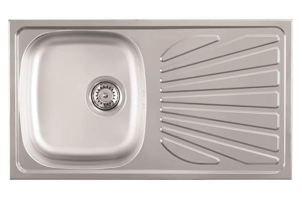 LUNA FLEX 1D INOX SUDOPER RELJEFNI jednodijelni 77x43,5x16,5cm/sa sifonom fi90mm