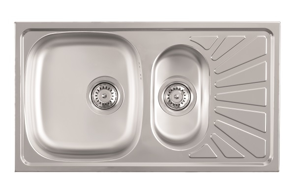 LUNA FLEX 1.5D INOX SUDOPER jednod.s pom.kor.77x43,5x16,5/13cm/sa sifonom fi90mm