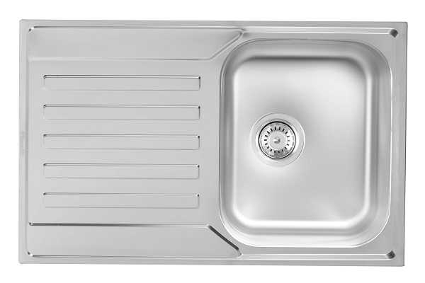 83-IN-189365 NERA PRAKTIK 1D INOX SUDOPER jednodijelni 79x50x19cm/sa sifonom fi90mm