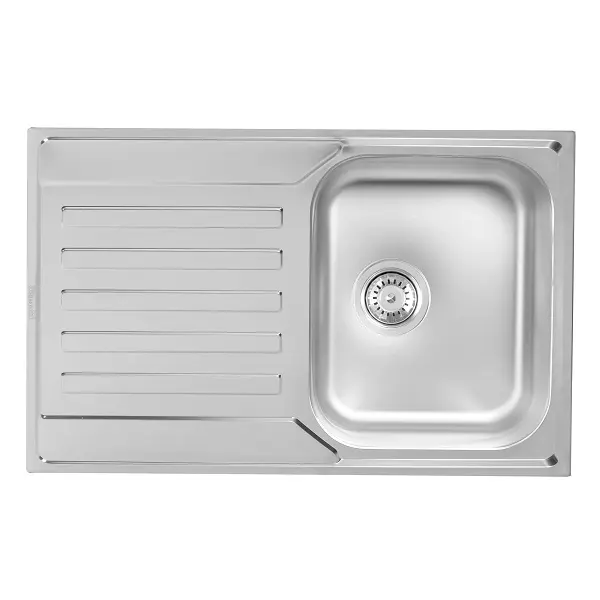 83-IN-189365 NERA PRAKTIK 1D INOX SUDOPER jednodijelni 79x50x19cm/sa sifonom fi90mm