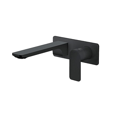 23-231401B S2 BLACK MJEŠALICA ZA UMIVAONIK podžbukna izljev 204mm crna