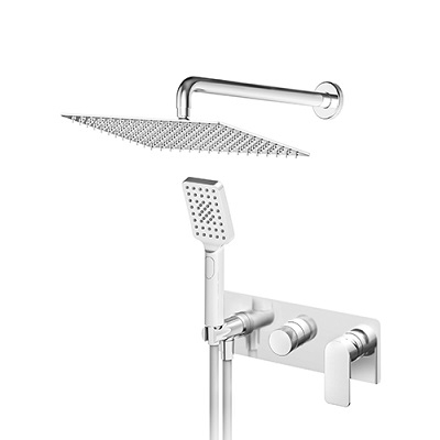 23-231605 S2 PODŽBUKNA MJEŠALICA sa zidnim i ručnim tušem (INOX ruža 200x300mm)