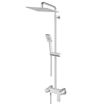 23-237251 S2 MJEŠALICA ZA TUŠ KADU sa usponskim tušem (INOX tuš ruža 200x300mm)