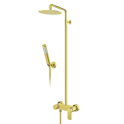 23-237251G S2 GOLD MJEŠ. ZA TUŠ KADU sa usponskim tušem (kružna tuš ruža d.250mm) zlatna