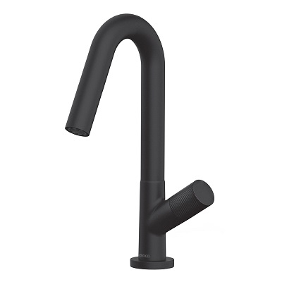 23-453130B S4 BLACK SLAVINA ZA UMIVAONIK hladna voda, stojeća, pokretni izljev