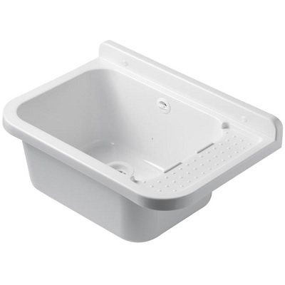 VINDABONA PVC 50x34cm sa sifonom i ovjesnim priborom BIJELA