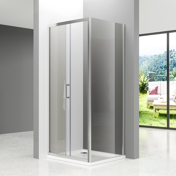 75-C-C3017-120/80-CR C-LINE TUŠ KABINA  1200x800x1950, KROM, PROZIRNO STAKLO