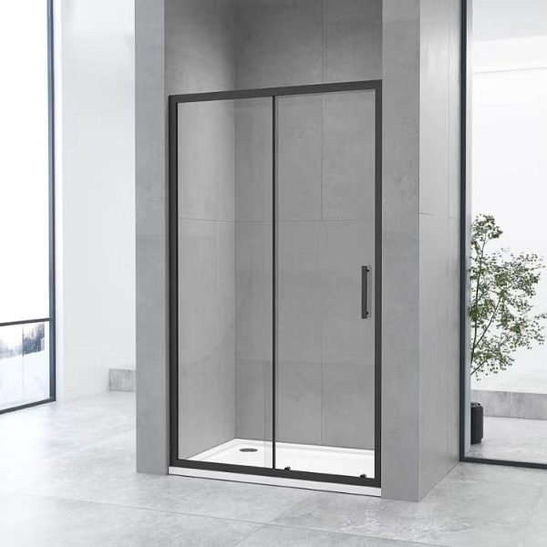 75-B-C3040B-1000-BLACK B-LINE TUŠ VRATA  1000x1950, CRNA, PROZIRNO STAKLO