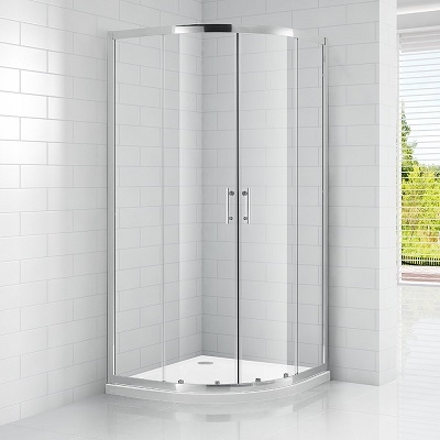 71-4000701 / OBR2/800 OBR2 TUŠ KABINA polukružna 80x80x185cm crom profil/prozirno staklo 6mm