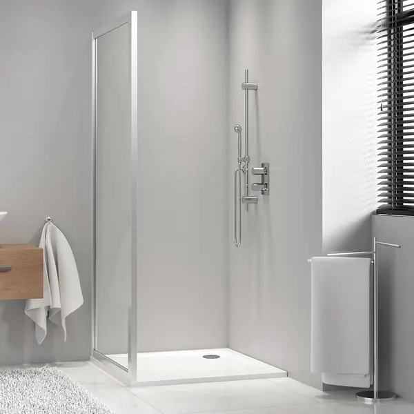 71-LLB/1000 LEGA LINE FIKSNA TUŠ STIJENA 100x190cm, crom profil/prozirno staklo 5mm