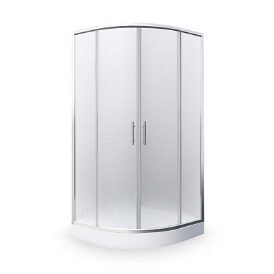 71-N0649 HOUSTON NEO TUŠ KABINA polukružna 90x90x190cm crom profil/mat mutno staklo 4mm