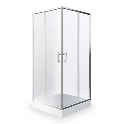 71-N0654 ORLANDO NEO TUŠ KABINA kvadratna 80x80x190cm crom profil/mat mutno staklo 4mm