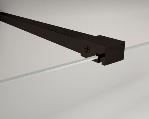 71-V-22492 FIKSATOR ZA WALK-IN STIJENU 105cm CRNI okomiti i horizontalni