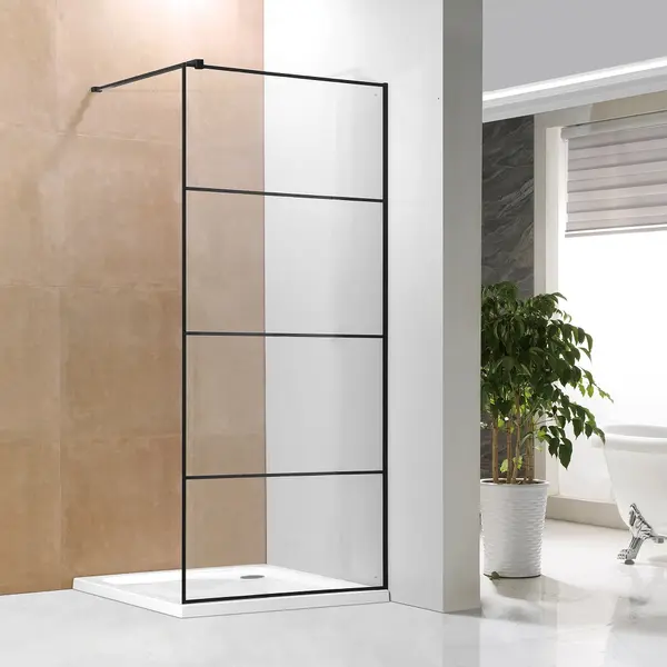 JOYFUL WALK-IN TUŠ STIJENA CRNA, PROZIRNO STAKLO