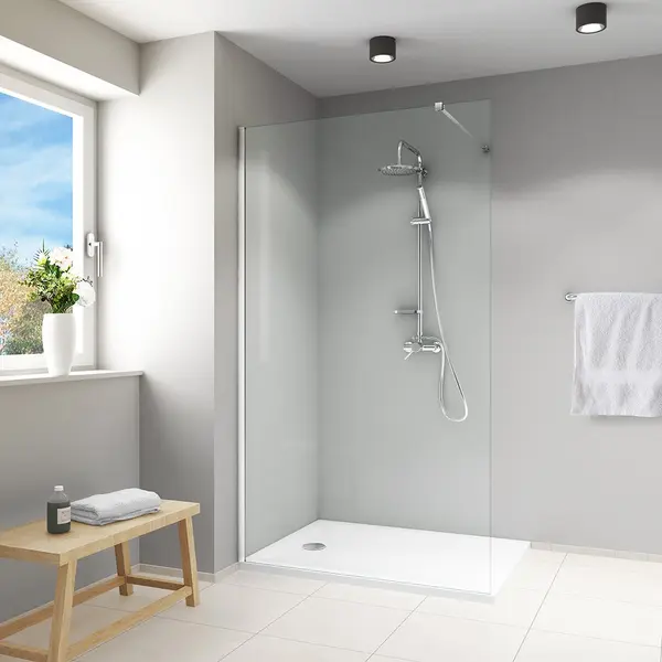 71-V-19920 WALK-IN STIJENA 140x200cm, KROM PROFIL, PROZIRNO STAKLO 8mm