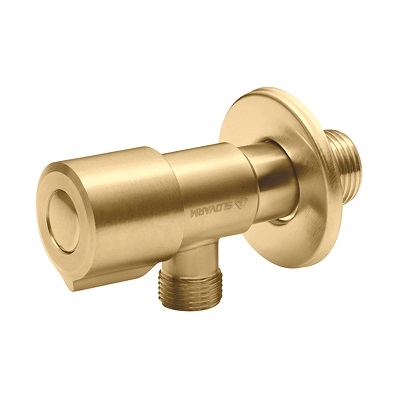 10-TE 66N.1-GOLD KUTNI VENTIL 1/2x3/8" keramički, INOX, GOLD