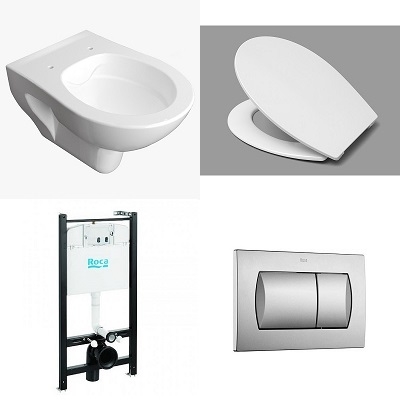 33-T-PR ACTIVE SET PERA ACTIVE SET (PERA wc školjka, ACT pž vodokotlić, REVO SC  wc daska, crom tip