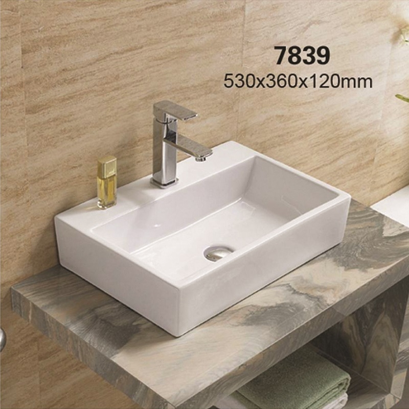 37-7033T/842 KIMIC PRAVOKUTNI UMIVAONIK bijeli sa rupom 53x36x12cm