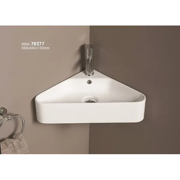 37-78377/78330 KIMIC KUTNI UMIVAONIK bijeli sa rupom 56x34x13cm