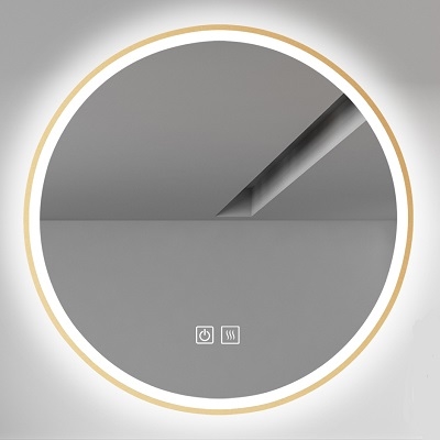 61-P-HC2011-580-G PROSPEROUS OGLEDALO fi 580, LED TOUCH & FOG FREE, ZLATNI OKVIR