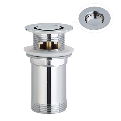 69-W-K737 KLIK-KLAK GORNJI DIO SIFONA 5/4" -crom, s prelivom -POP DOWN