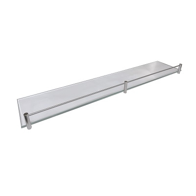 60-06 66 00 99 ETAŽER 60x11cm, 6mm PROZIRNO STAKLO S OGRADOM MATT CROM