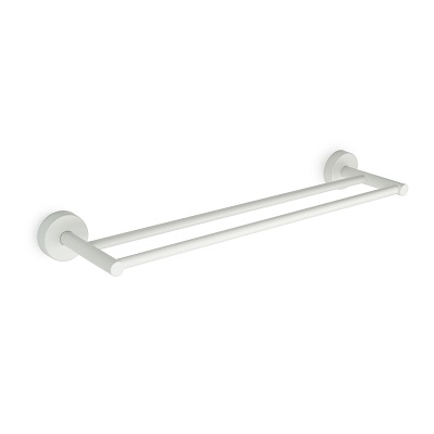 60-12 52 66 UNO  DRŽAČ RUČNIKA  50CM  WHITE MATT - DVOSTRUKI