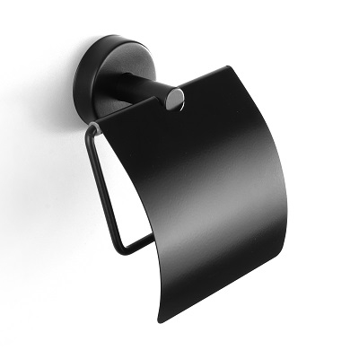 60-14 03 55 UNO  DRŽAČ WC PAPIRA  s poklopcem  MATT BLACK