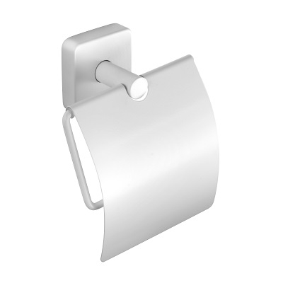 QUATTRO DRŽAČ WC PAPIRA s poklopcem MATT WHITE