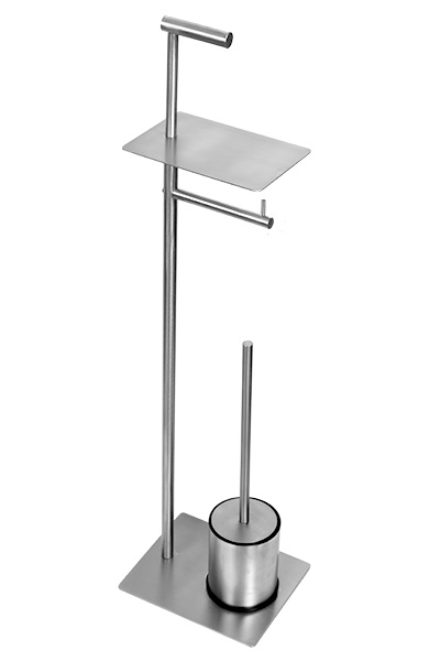 EXTRA SAMOSTOJEĆI DRŽAČ WC ČETKE CHROME BRUŠENI