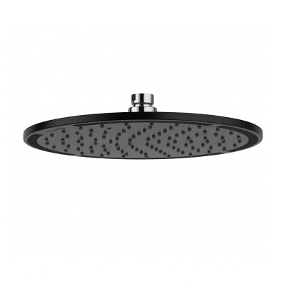 A-QA TUŠ RUŽA 1/2" POLUKRUŽNA  fi250mm METALNA MATT BLACK