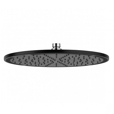 A-QA TUŠ RUŽA 1/2" POLUKRUŽNA  fi300mm METALNA MATT BLACK