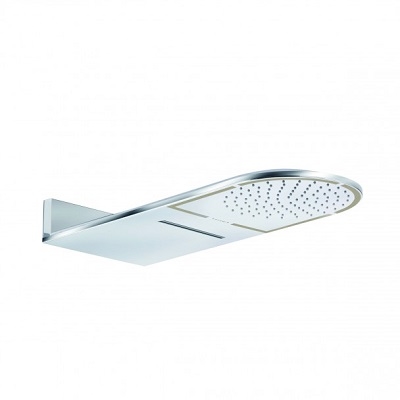 A-QA METALNA ZIDNA TUŠ RUŽA 60x25cm ruža fi250mm 1/2" SLAP