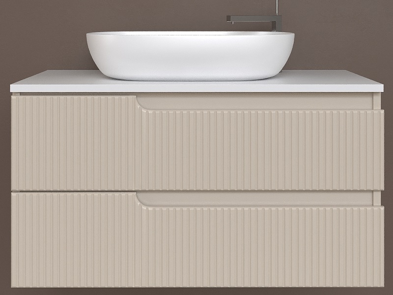 EURIDIKA PINO/LATE H-UP 100 KUPAONSKA BAZA 100x48cm s dvije ladice
