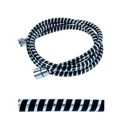 TUŠ CRIJEVO 150cm"BIFLEX" crno/krom PVC