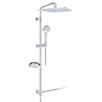 23-PUTK13 STOLZ KONZOLA TUŠA KOMPLET (INOX kvadratna ruža 300x300mm)