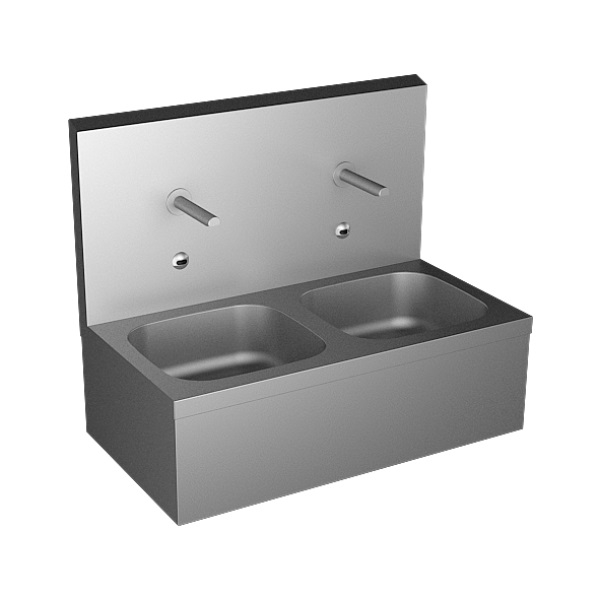 26-SLUN 07E INOX UMIVAONIK zidni 87cm s ugrađenom IC elektronikom za ispiranje, 24V DC